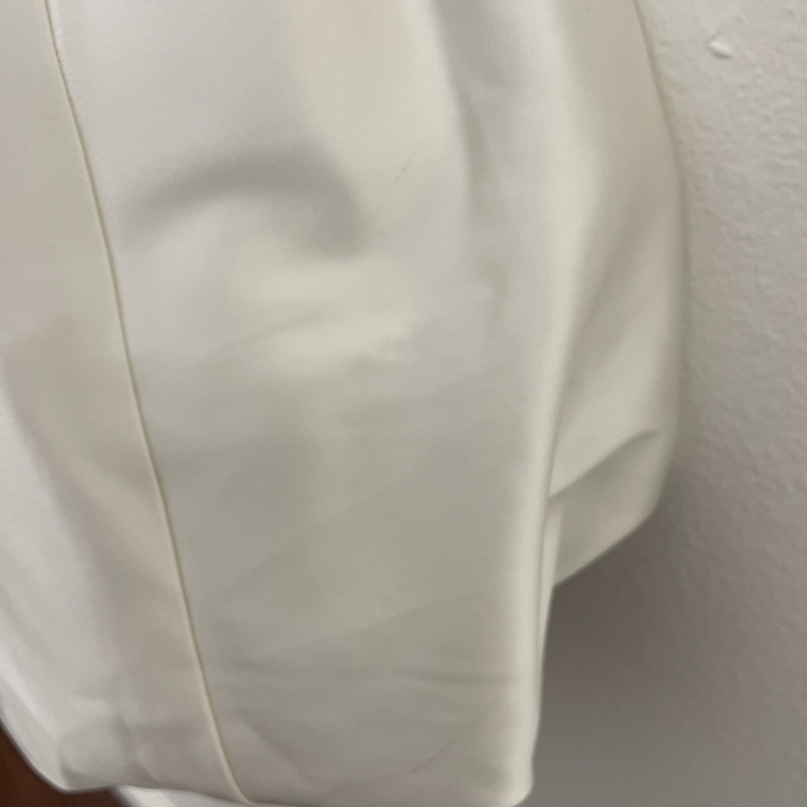 Lovers and Friends Defarge Dress white Satin fabric bubble hem boned XS $398msrp