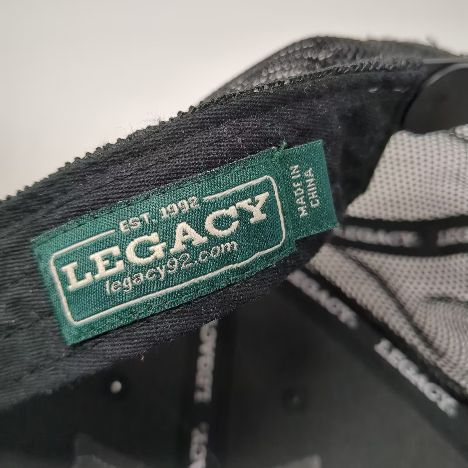 Legacy Trucker Hat Black OS Utah Embroidered Patch Mesh Snapback Lo-Pro Curved