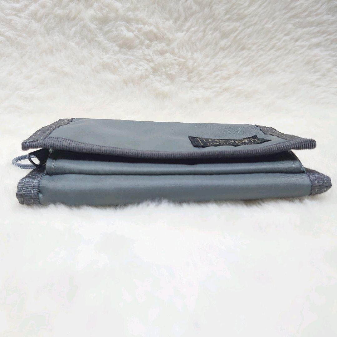 Porter Capsule Trifold Wallet Gray Rare Old Model Nylon Used