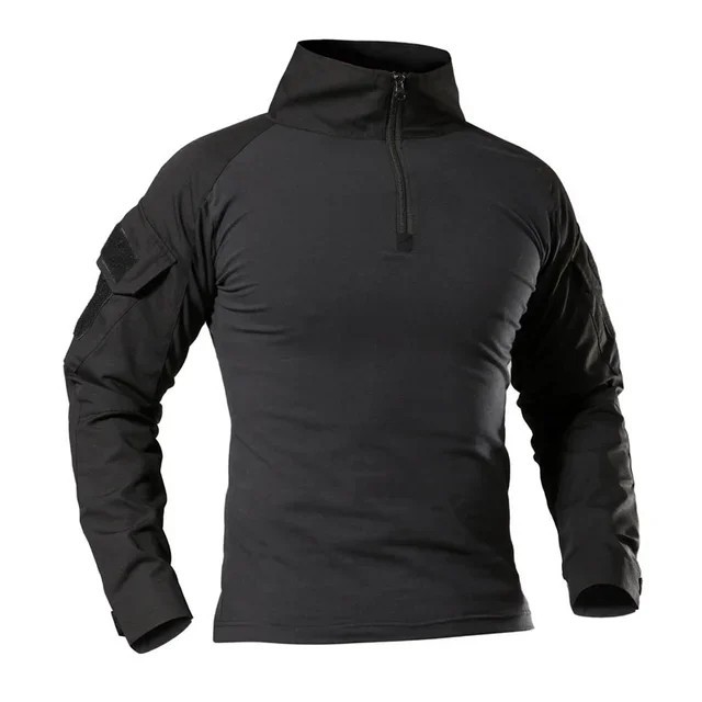 Tactical Combat Shirt Men Army Military Camo Long Sleeve Airsoft Hunting