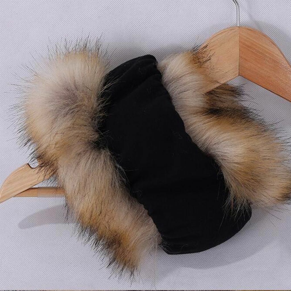 Women Russian Fluffy Faux Fur Headband Hat Thick Ear Winter Warm Snow Ski Cap