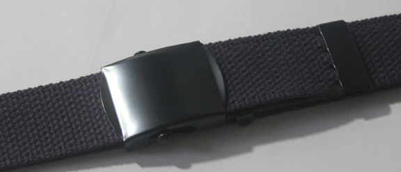 NEW ADJUSTABLE CANVAS MILITARY WEB BELT BUCKLE BLACK NAVY BLUE GREY OLIVE GREEN