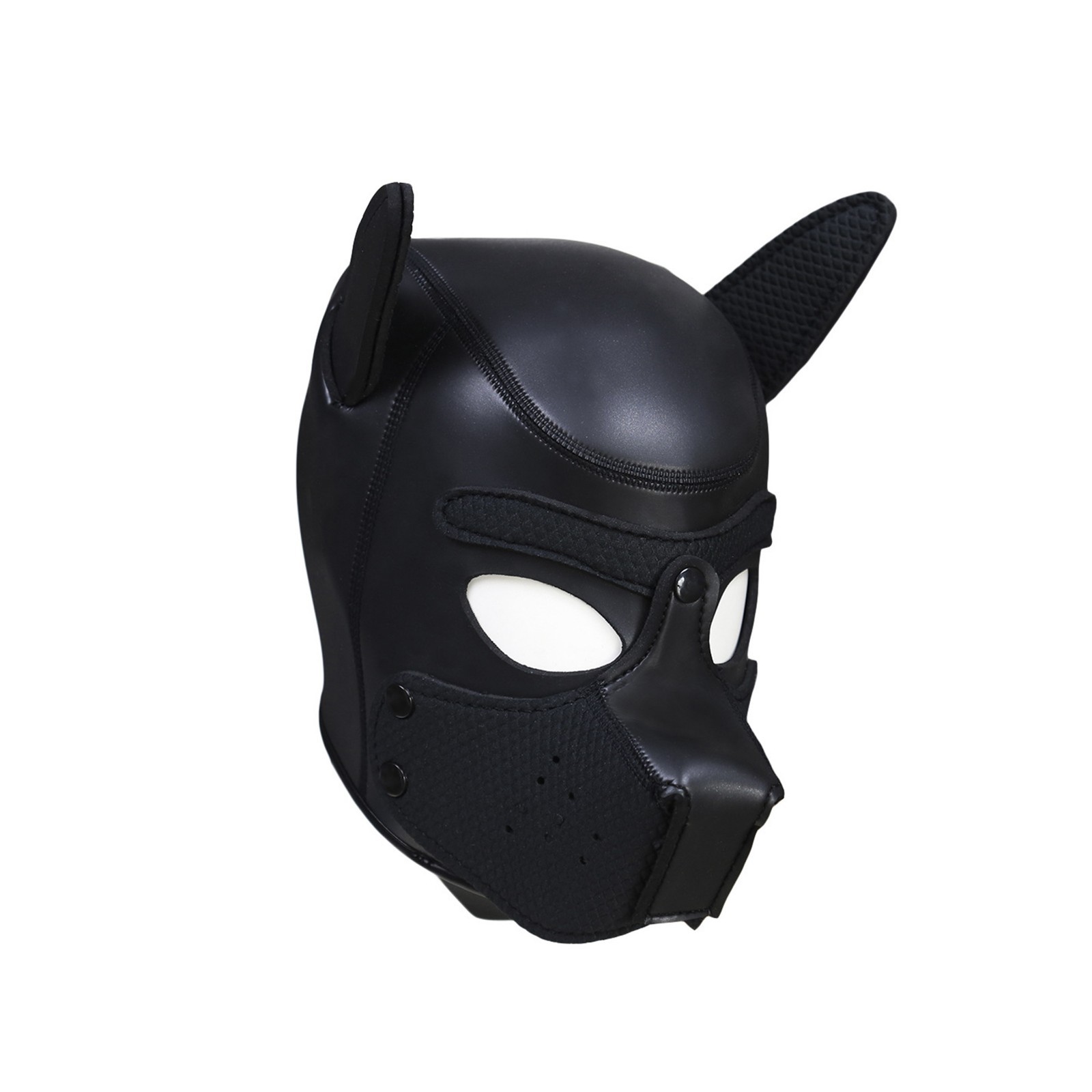 Unisex Neoprene Full Head Muzzle Detachable Puppy Hood Mask Cosplay Costumes