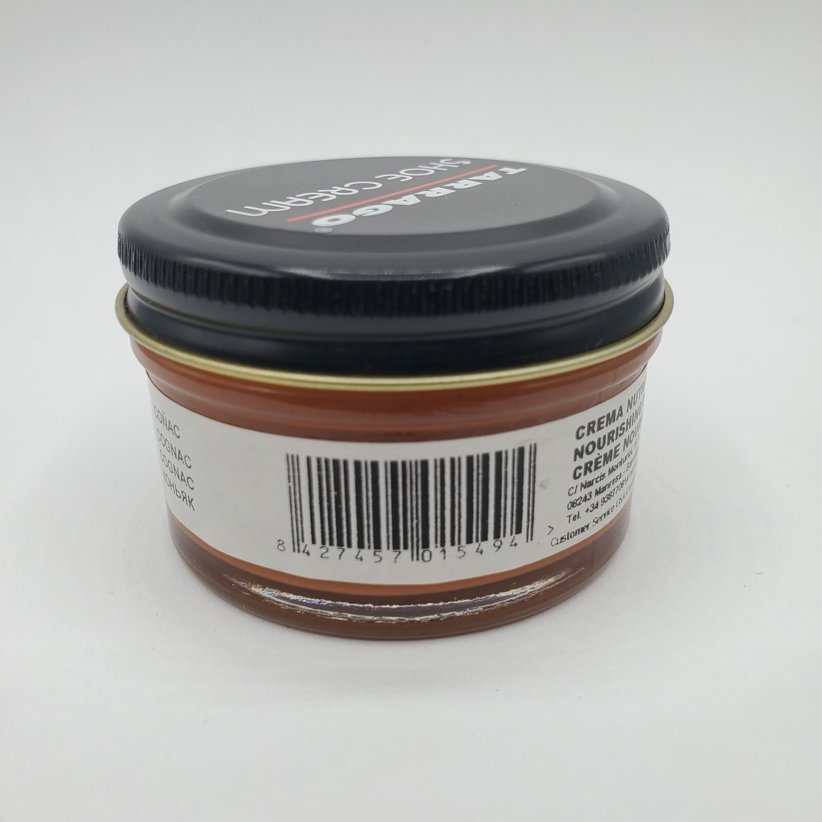 Tarrago Shoe Polish # 49 Cognac Cream Leather Protector 1.78 oz. 50ml