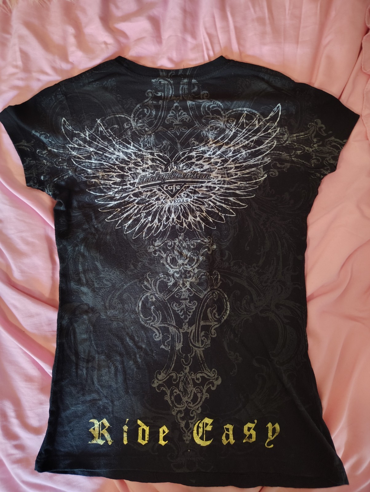 women s harley davidson t shirt large Y2k