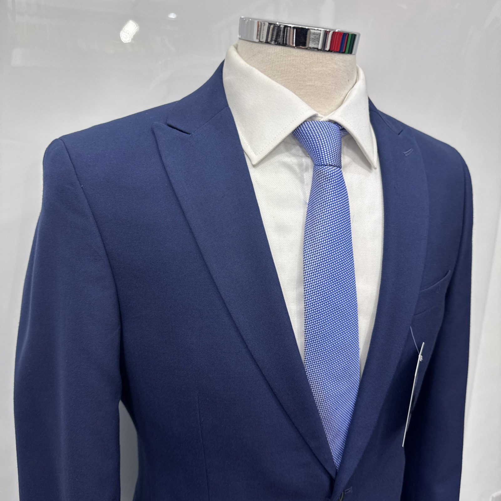 NEXT TAILORING Blue Slim Fit Modern Suit Jacket Blazer Chest 38 Short