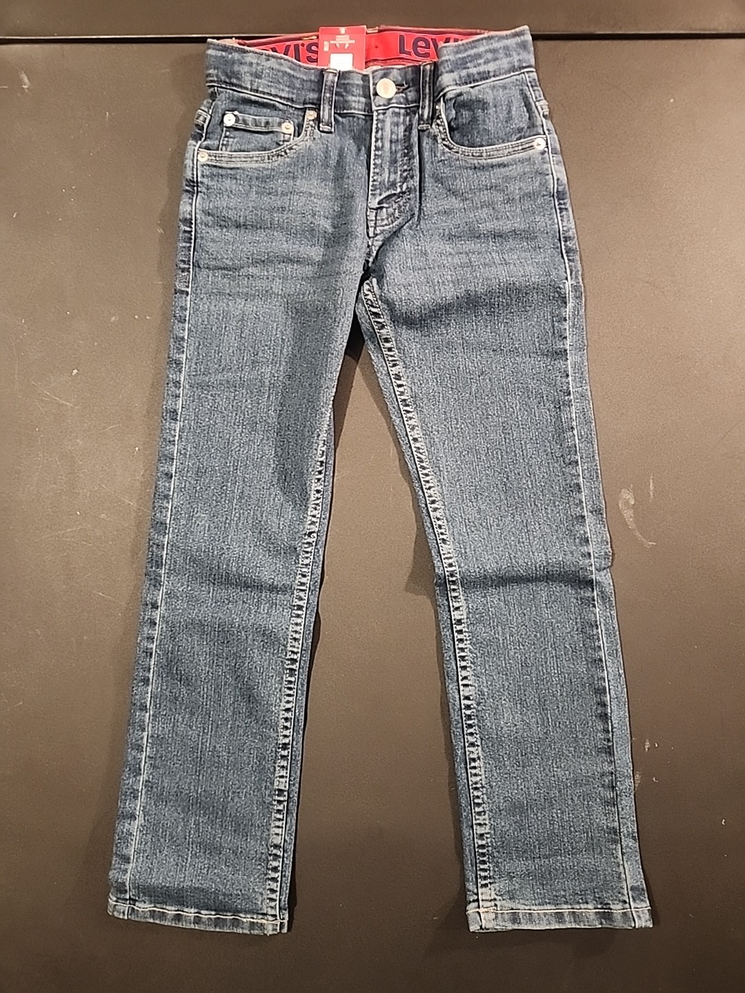 Levi’s Boys 511 Slim Fit Zip Fly & Button Closure Denim Jeans