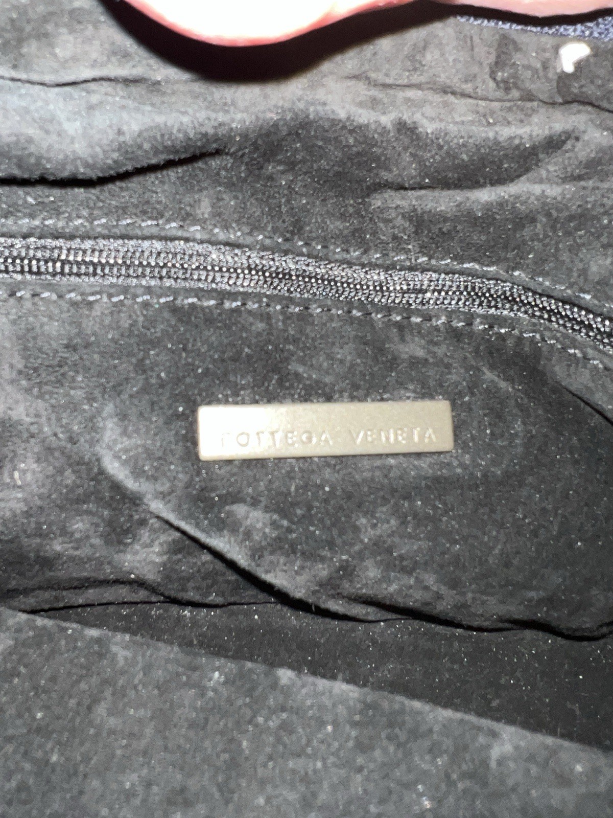 Bottega Veneta Handbag In Navy. Mint condition, as photos show. Approx 10”x6”.
