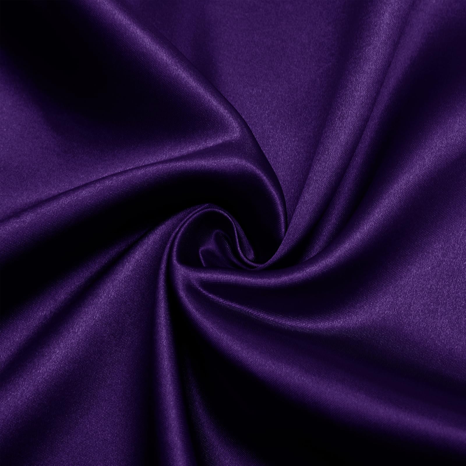 Horbaunal Dark Purple 60″ Wide Charmeuse Satin Fabric By The Yard