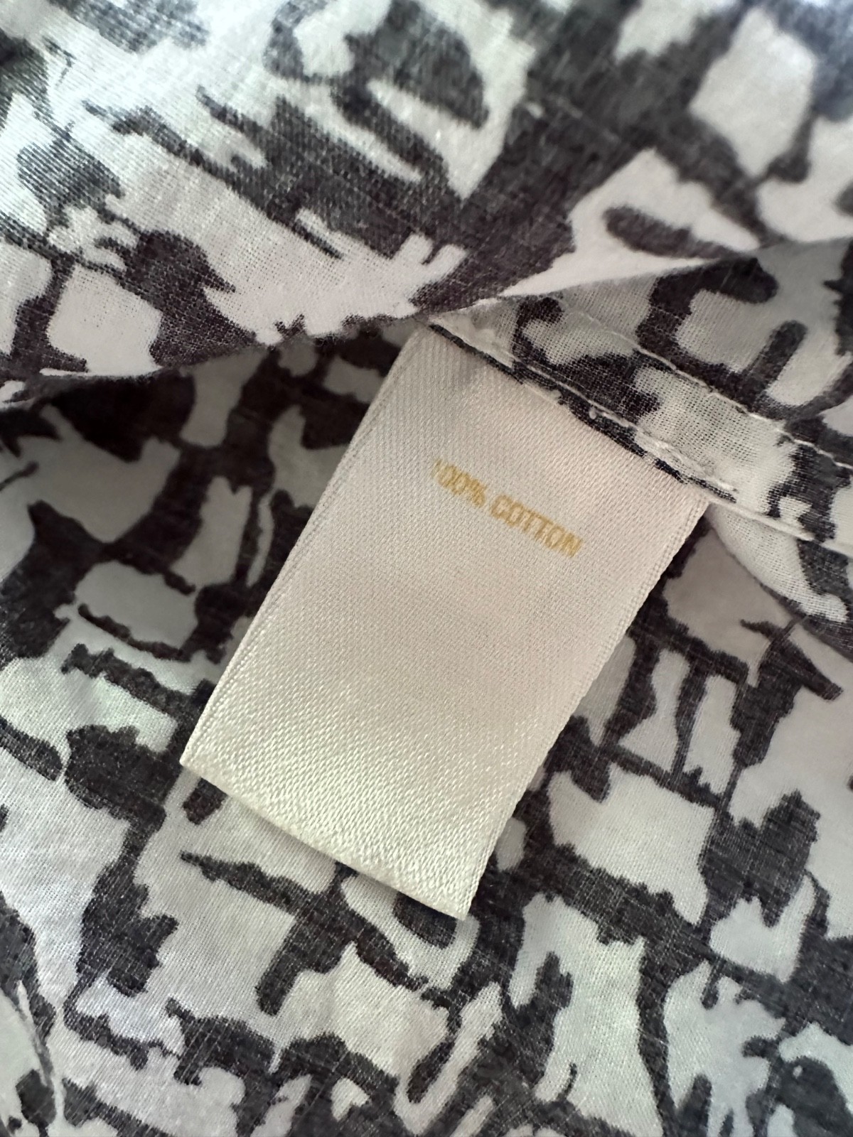 Kate Spade Reade Tie Neck Patterned Blouse in Black/White Size 8