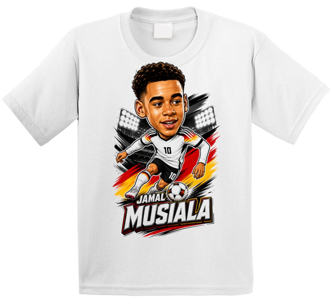 Jamal Musiala, Germany Caricature Soccer 2026 T Shirt