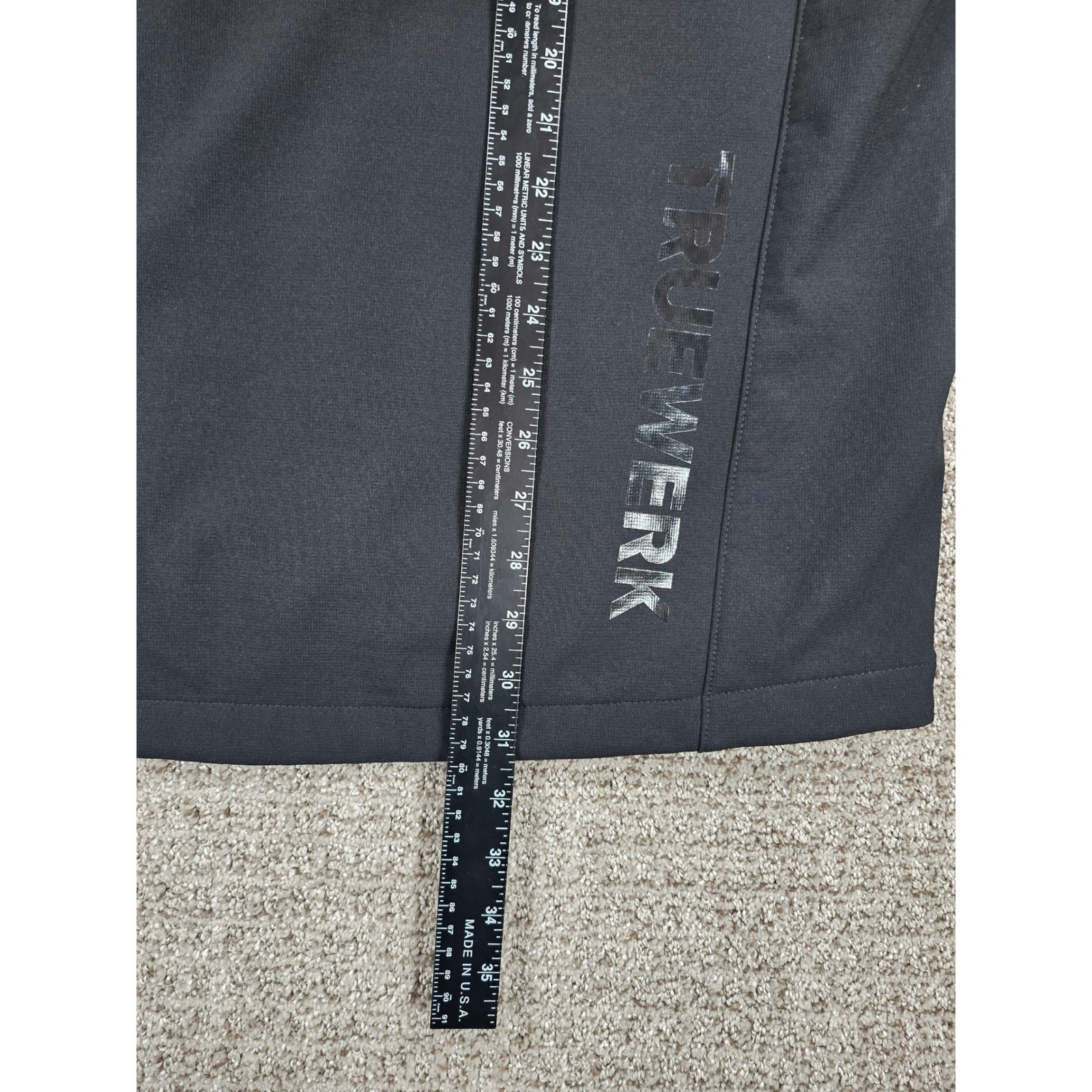 Truewerk S3 Solution Hoodie Mens Large Black Performance Workwear Zip Jacket