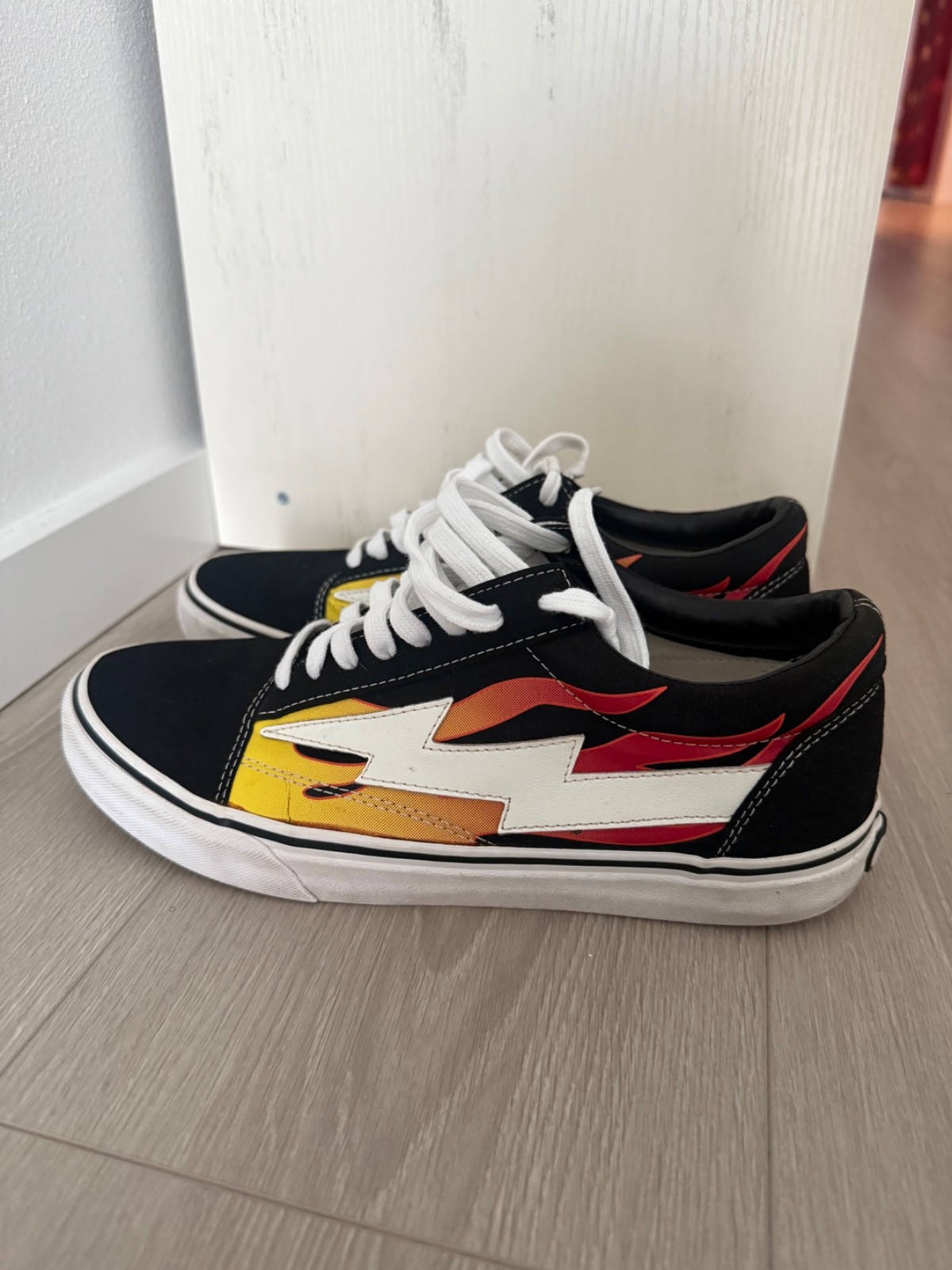 100% Authentic Revenge x Storm Vans Original Classic Flame Black Multiple Sizes