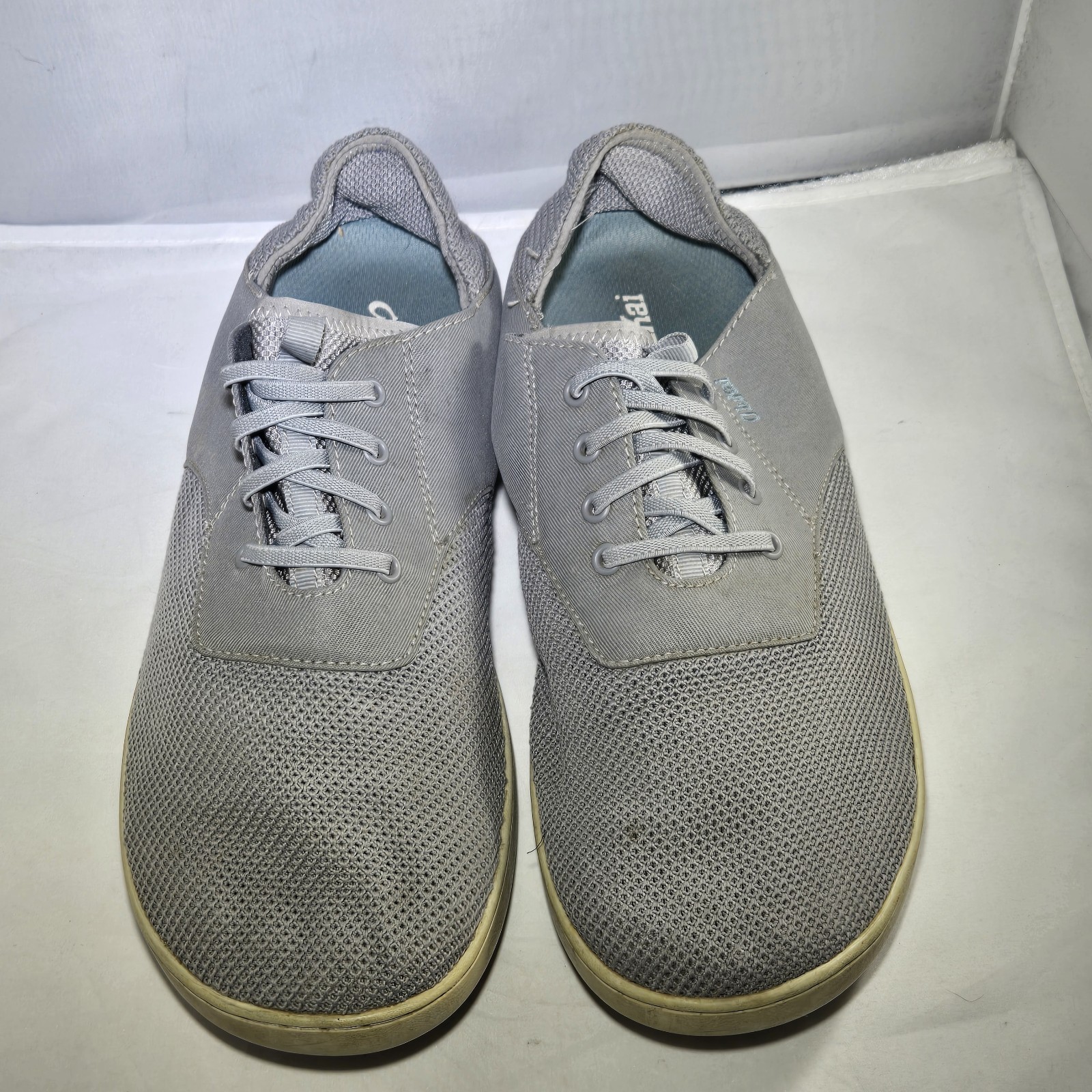 Olukai Nohea Moku Size 11.5 Men’s Gray Mesh Outdoor Boat Shoes Clay Tapa