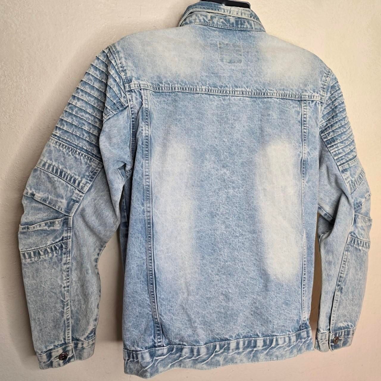 Southpole Moto Acid Wash Denim Jacket