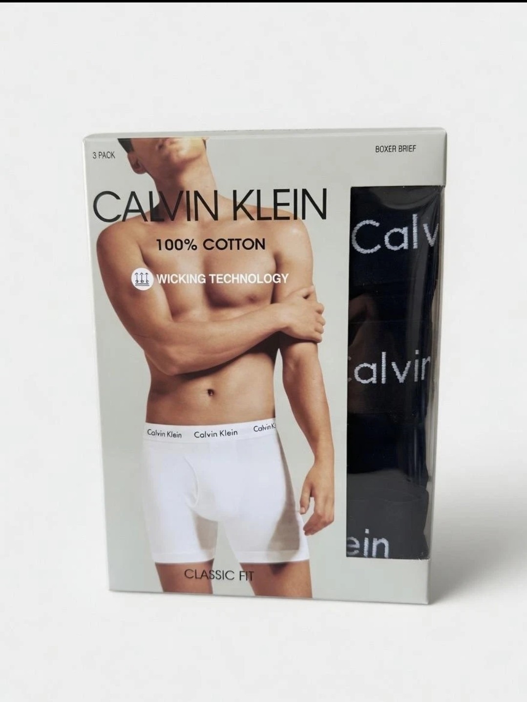 Single 3 Pack sCalvin Klein Stretch Moisture Wicking Boxer Briefs Men’s Medium
