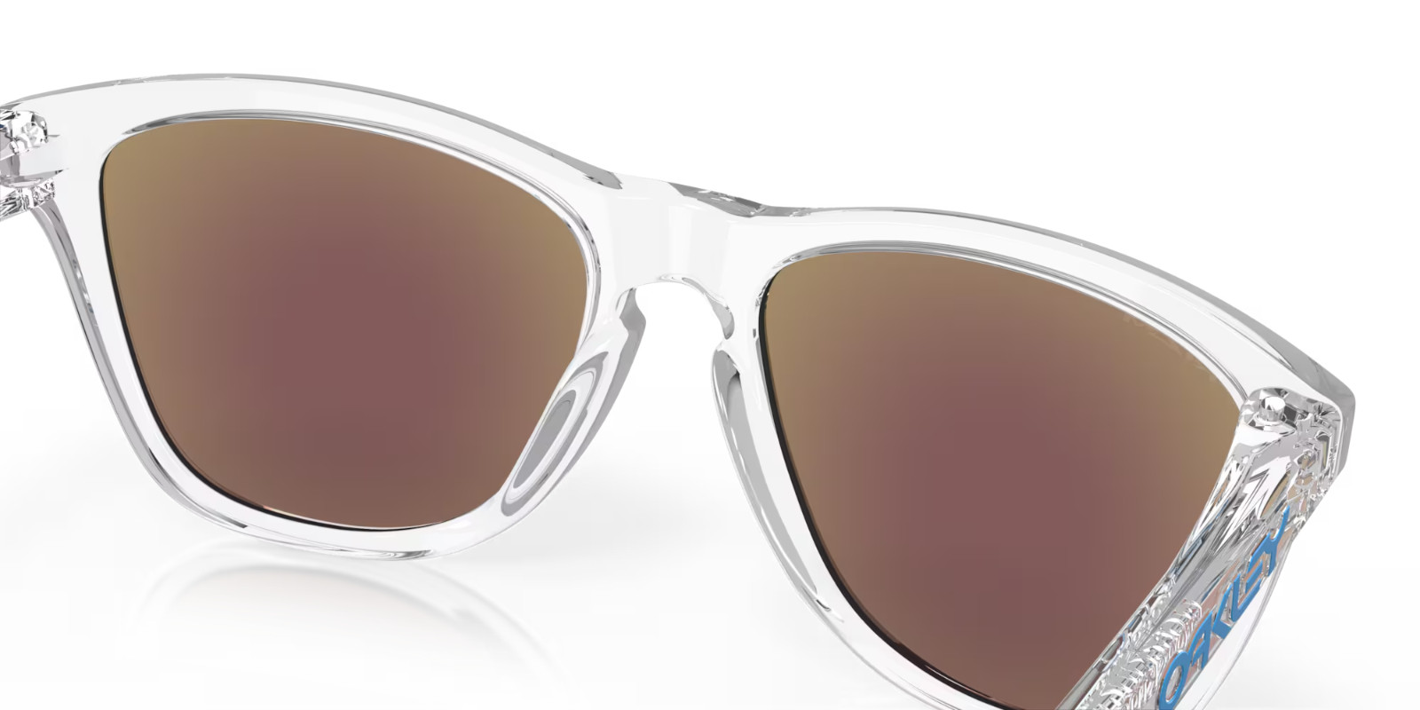 Oakley Frogskins Crystal Clear/Prizm Sapphire Men’s Sunglasses OO9013-D055