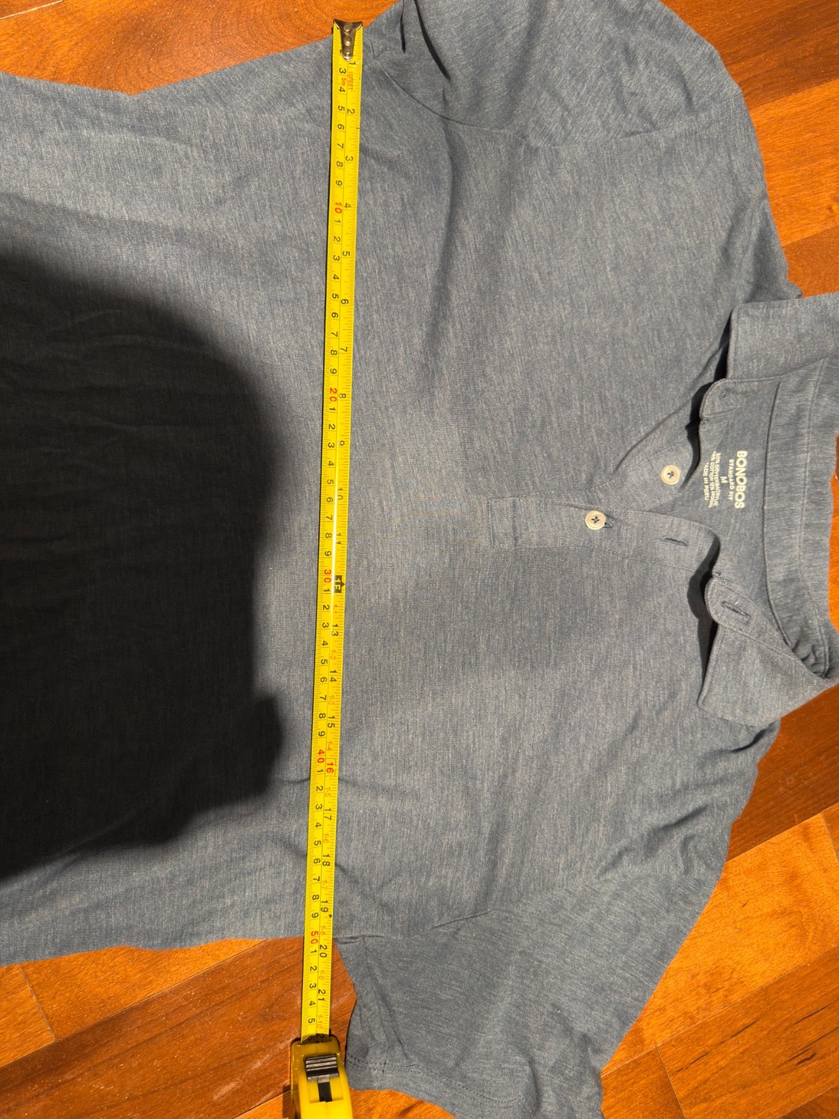 Bonobos Standard Fit Men’s Polo 2 Pack Blue and Gray Medium Pima Cotton Acrylic