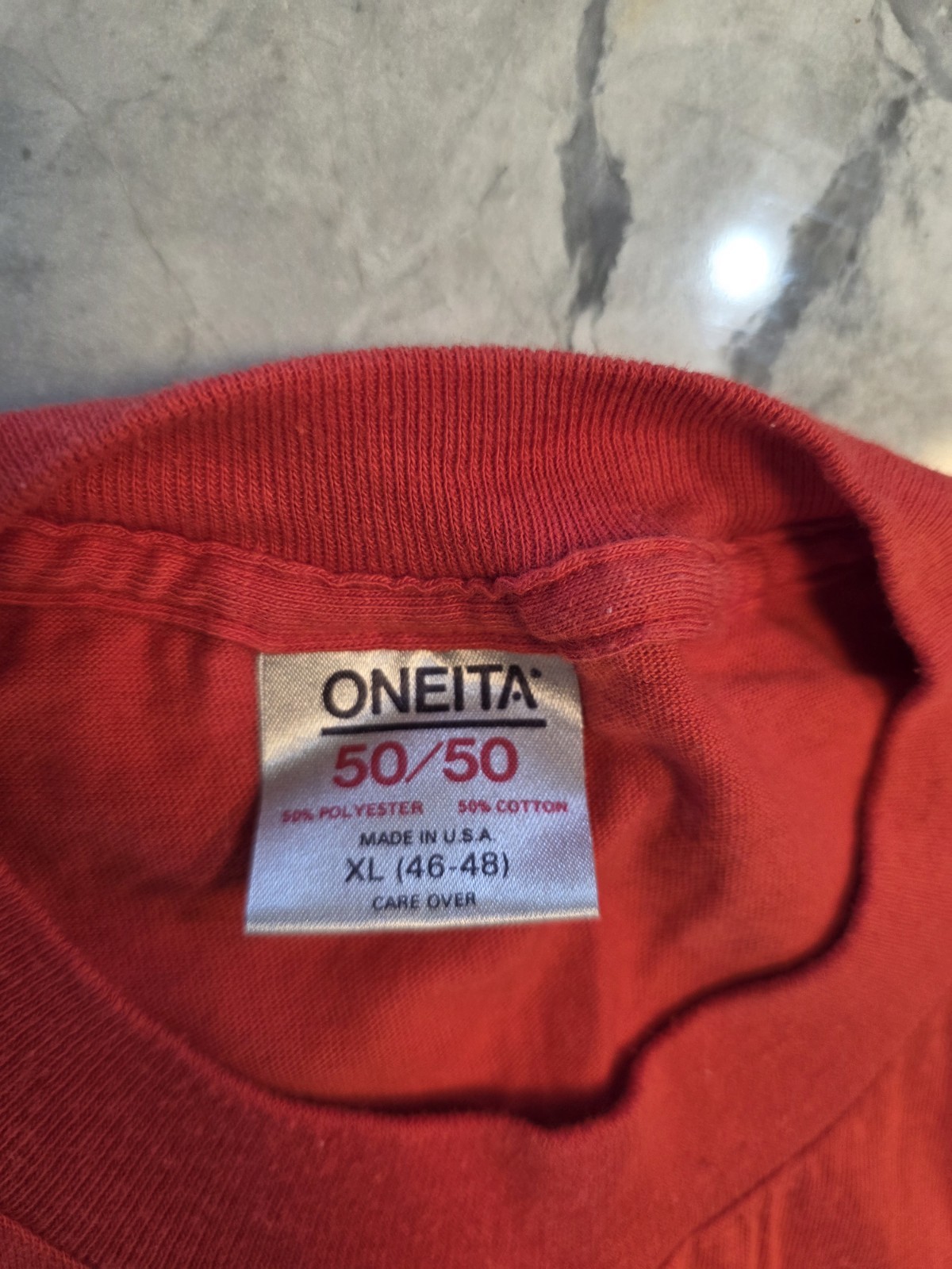 Vintage 90s Skunks At Play Shirt XL Oneita 50/50 Red Single Stitch Made In USA