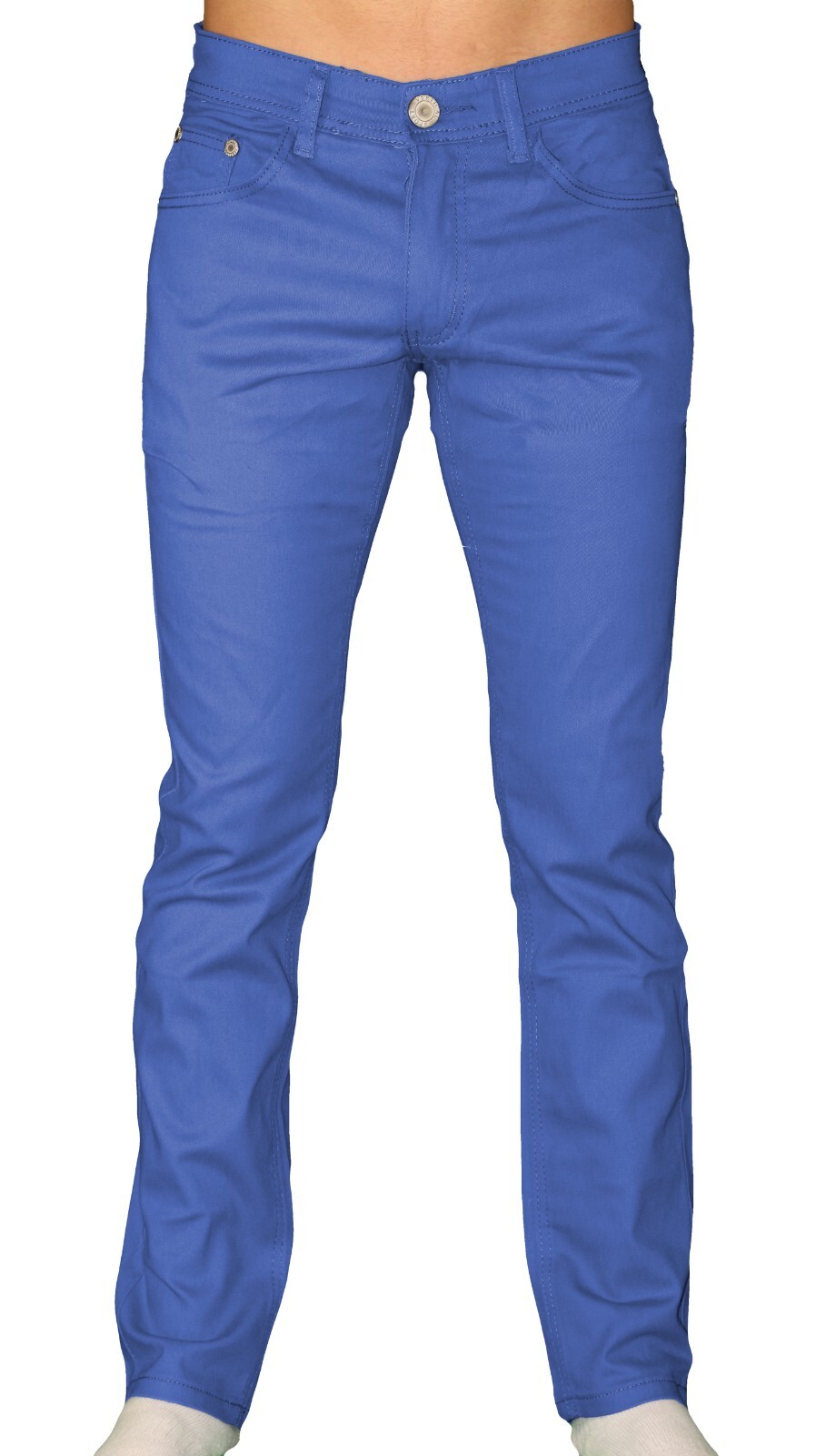 Chino Pants Men Khakis Skinny STRETCH SLIM FIT Flex Casual Cotton Trousers Slack
