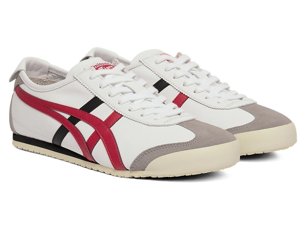 Onitsuka Tiger Genuine MEXICO 66 WHITE / CLASSIC RED USA Buyer No Import duties