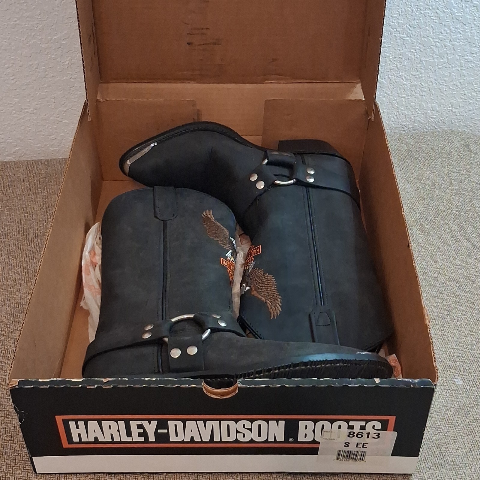 Harley-Davidson Women’s Leather Boots Size 8 EE Black