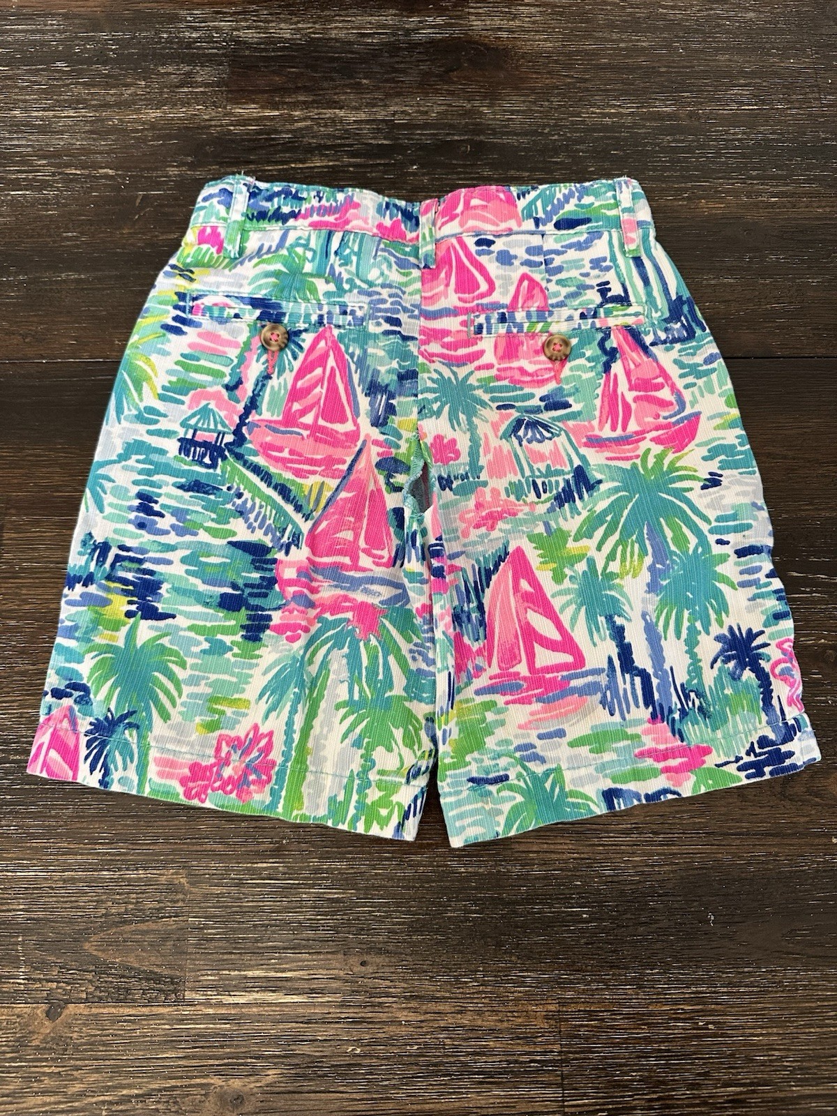 Lilly Pulitzer Boys Sz 6 Salt In The Air Beaumont Shorts SEE DESCRIPTION