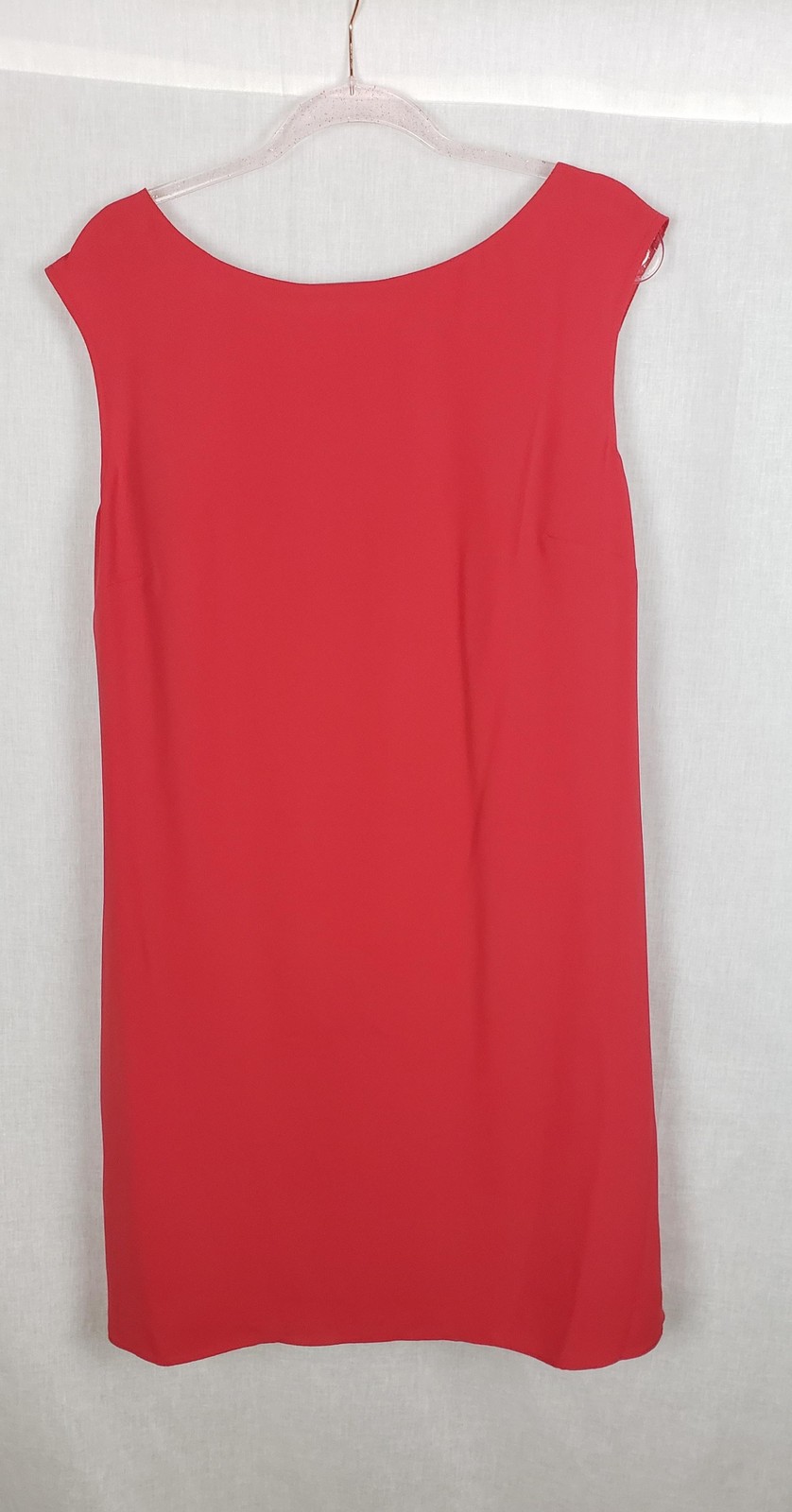 Trina Turk Horizon Dress 14 Red Draped Cowl Neck Classy Valentines Day