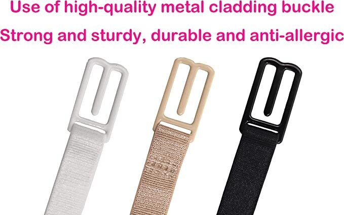 4 PCS Anti Slip Straps Clips Holder Bra Women Non-Slip Adjustable Rope Back US