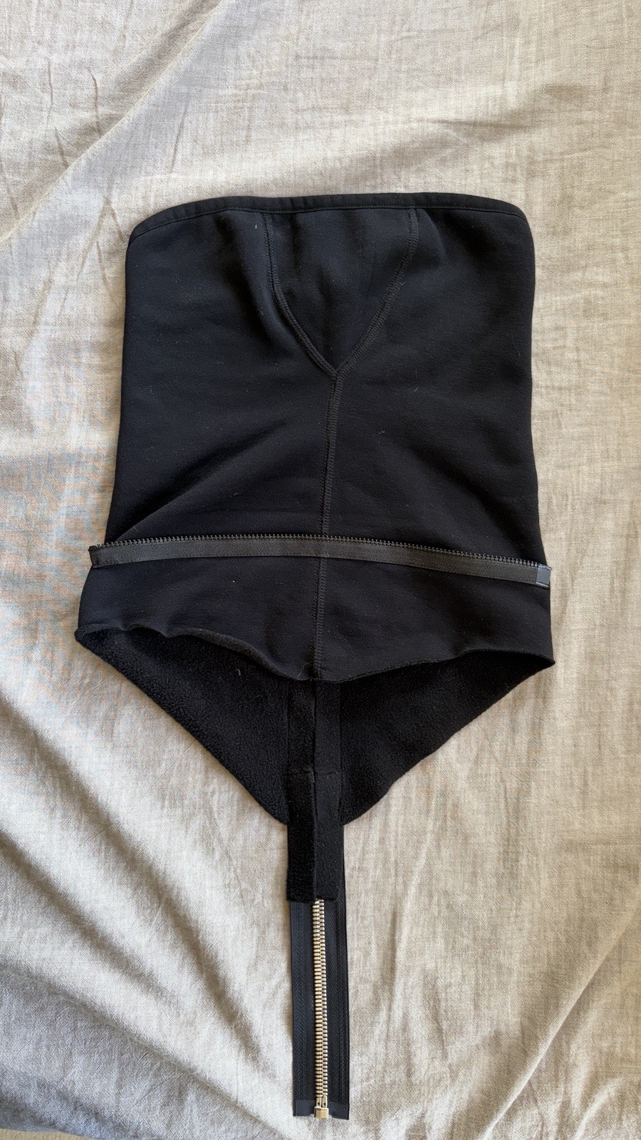 ACRONYM NG4-PS Black One Size Unisex Gaiter Head Shapewear Zip Front