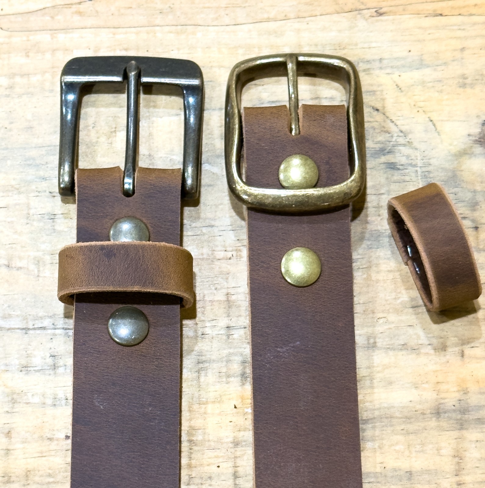 Full Grain Leather Belt 1.5″ Heavy Duty Buffalo Crazy Horse Work Belt USA