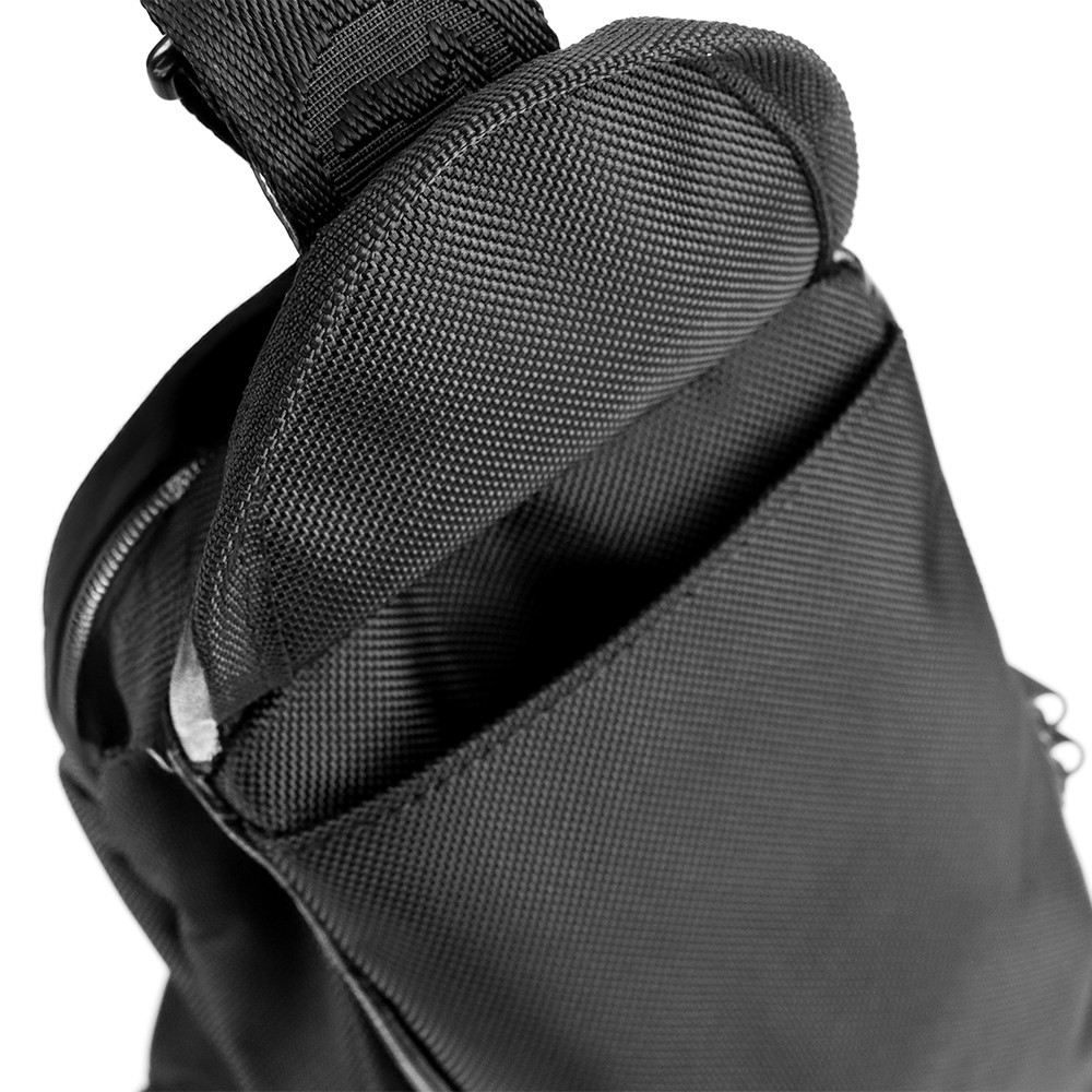 Skunk ECLIPSE Smell Proof Cross Body Weather Proof Backpack BLACK CANVAS