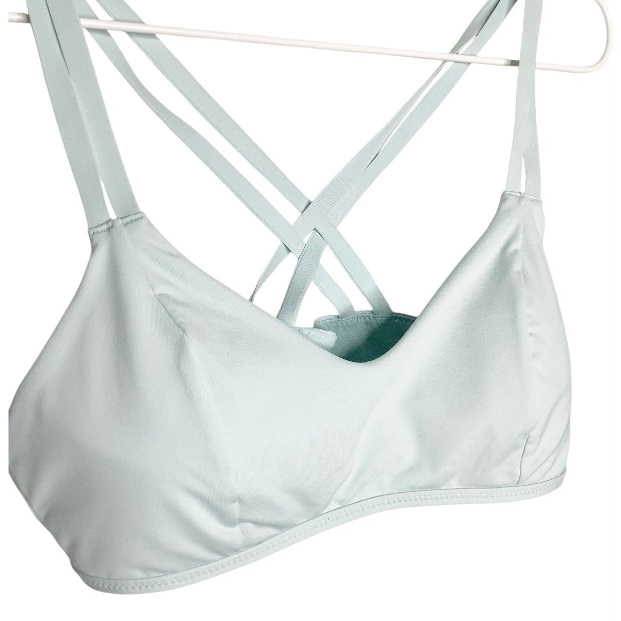 Athleta South Swell Tranquil Blue Bikini Strappy Top Small