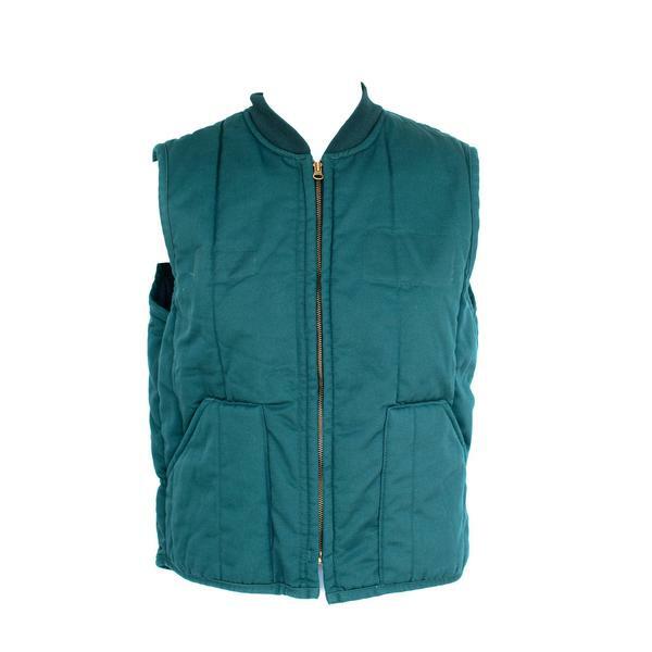 Used Quilted Lined Work Vest GRAY, GREEN, NAVY Cintas, Unifirst, RedKap, G&K