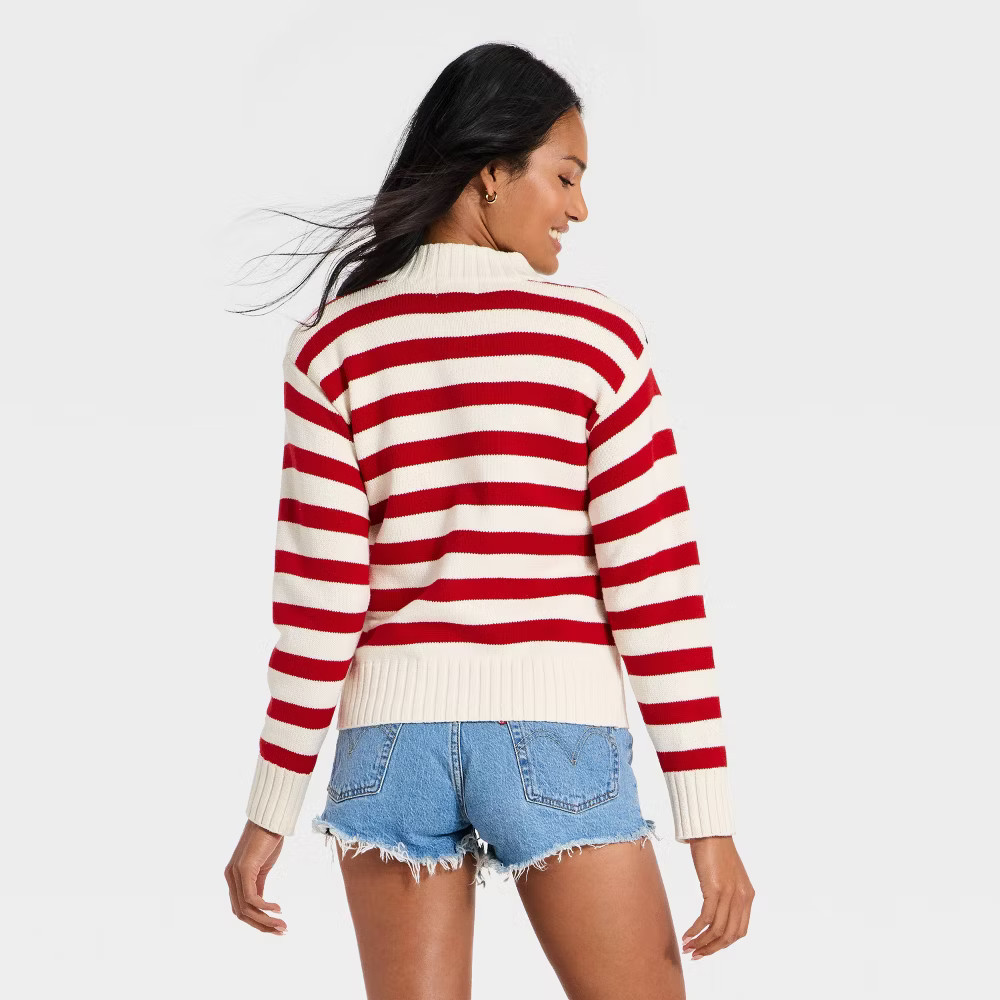 Women Americana Full Zip Cardigan – Universal Thread Cream M