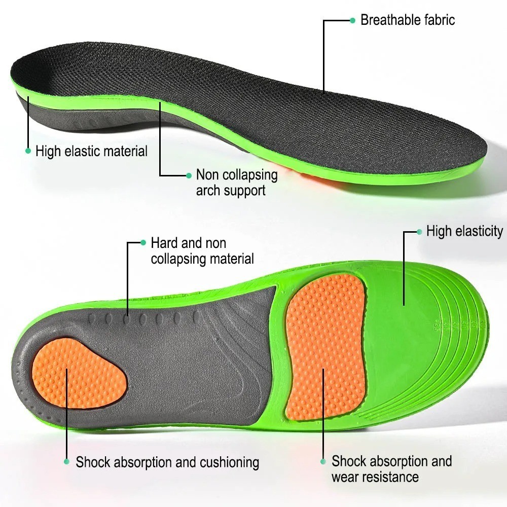 Arch Support Insoles Shock Absorbing Sports Foot Pads for Flat Feet