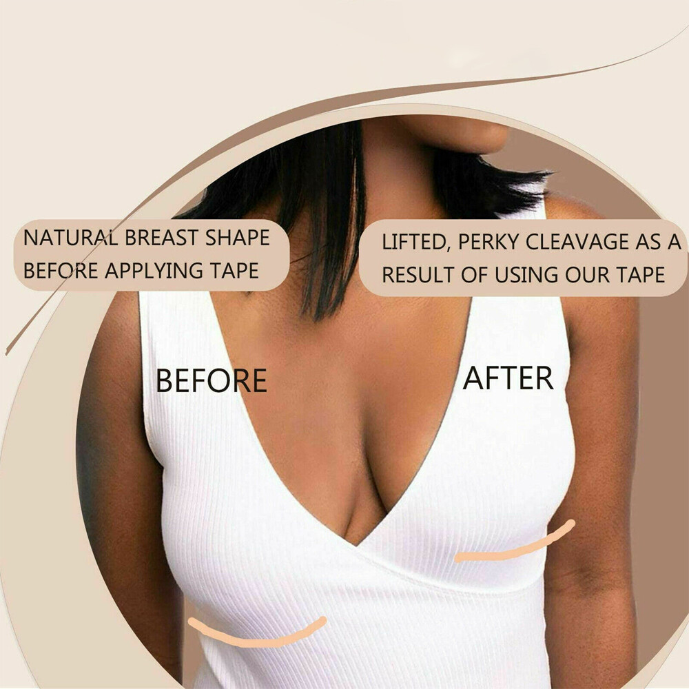 Invisible Breast Lift Tape Roll Push-up Boob Shape Bra Nipple Cover Sticker 5M