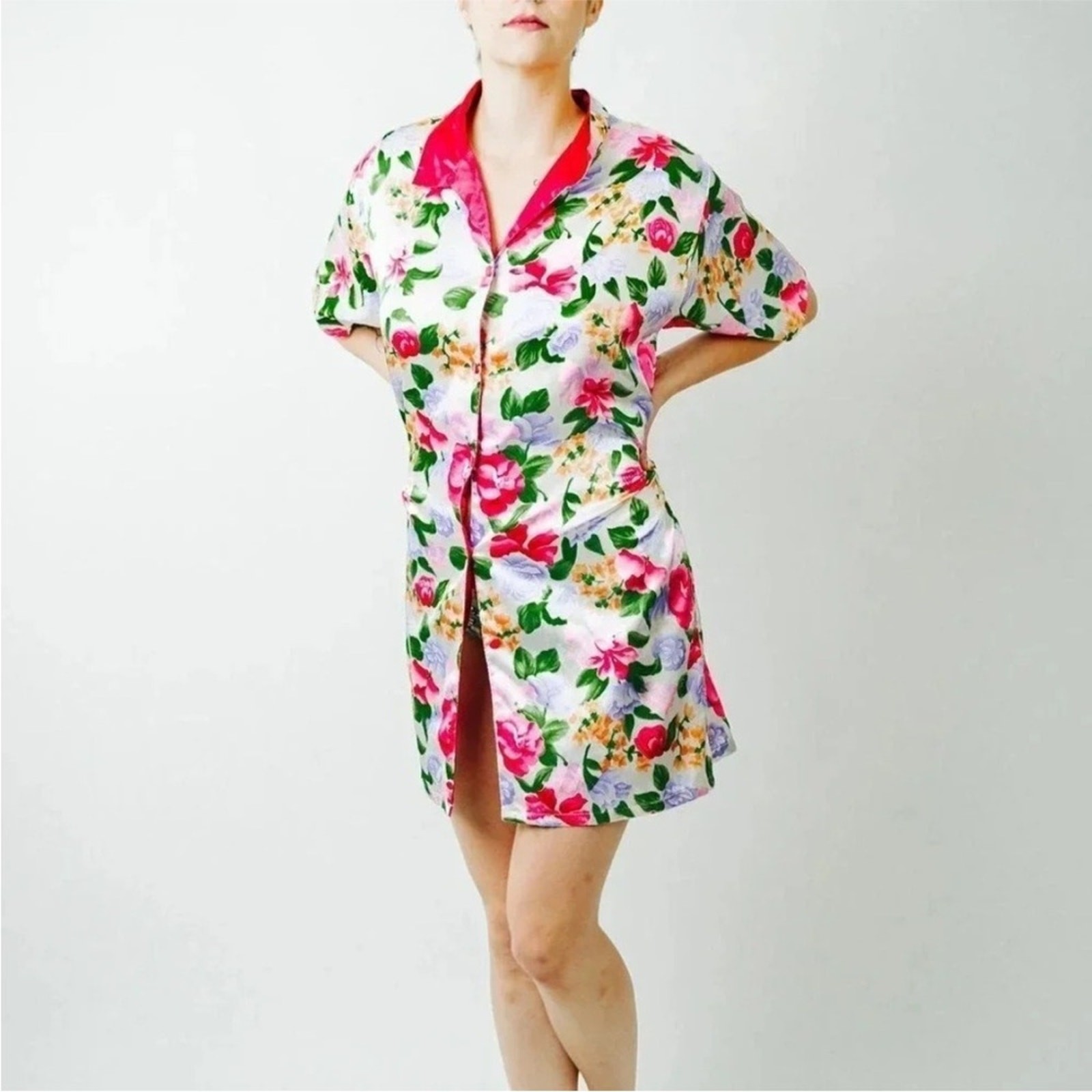 Vintage A’Milan Floral Women’s Sleepwear Robe