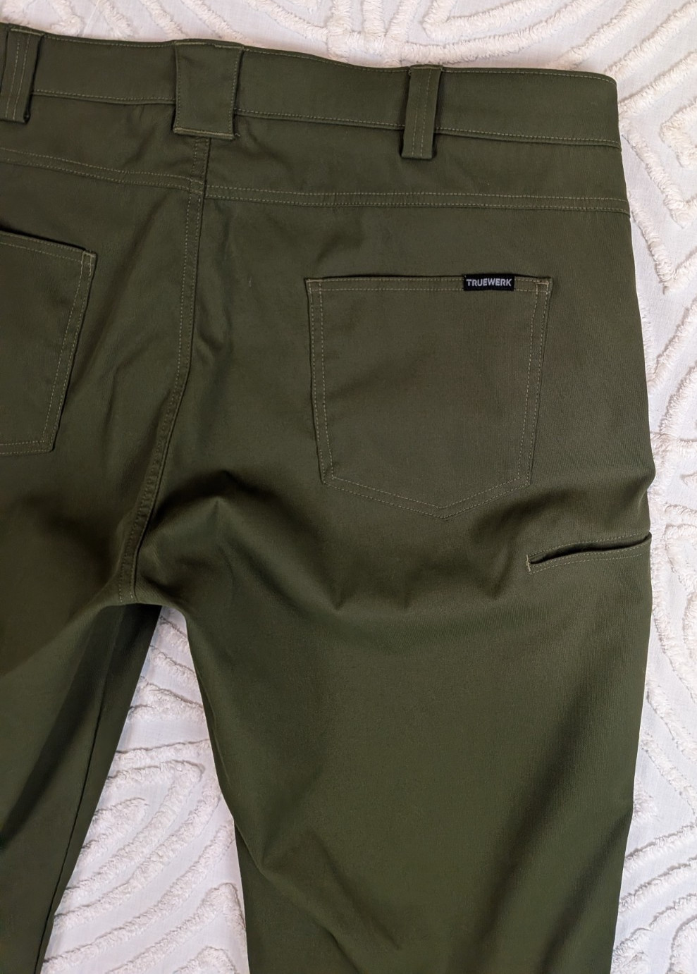 Truewerk EDO Werkpant Men’s 40×33 Green Pants Technical Performance Work 40 Long