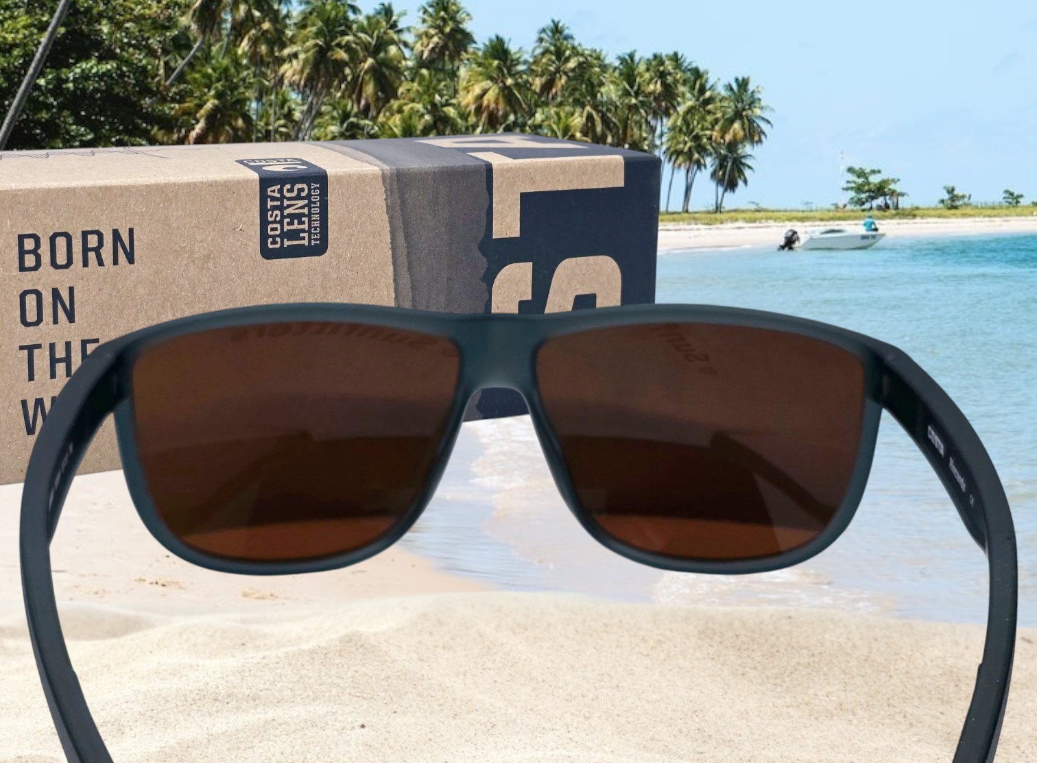 COSTA DEL MAR smoke crystal/green mirror RINCONDO polarized 580G sunglasses NEW!
