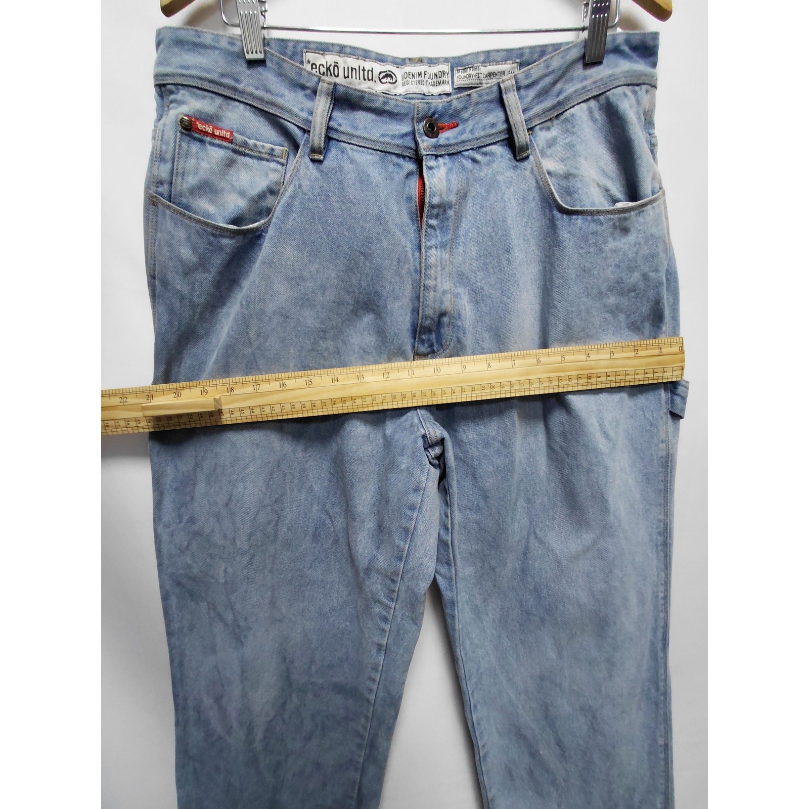 Ecko Unlimited Denim Jeans Light Wash Mid (10-12 in) Relaxed Men Size 34