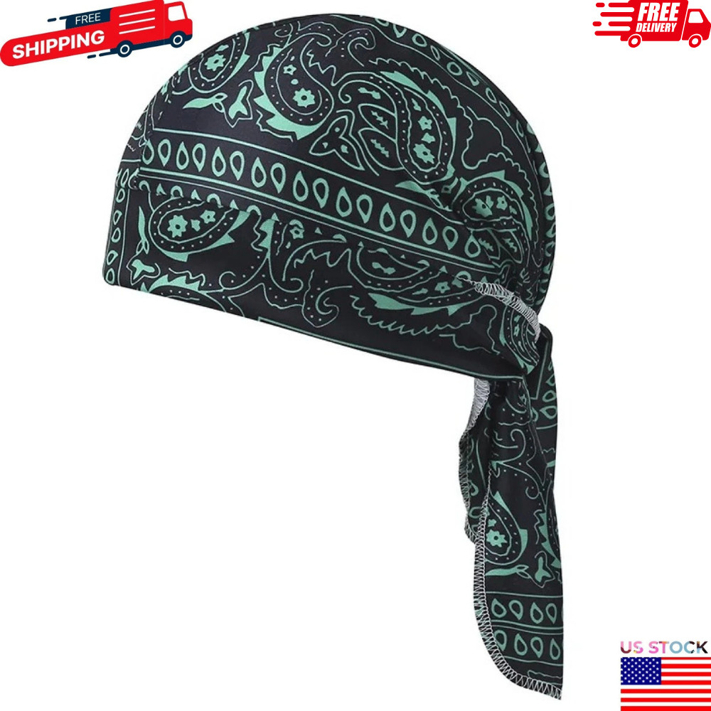 Elastic Motorcycle Wrap Biker Du Bandana Paisley Doo Rag Head Skull Cap Durag US