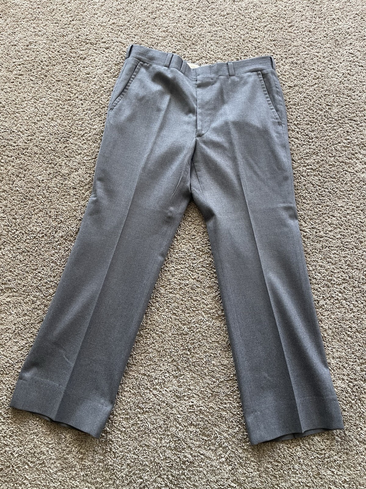 Corbin Prime Flannel Pants Men 32×27 Gray Wool USA