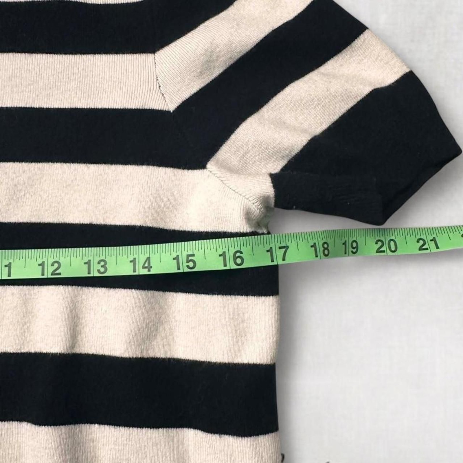 Goth vampy style black and white stripes knit style top