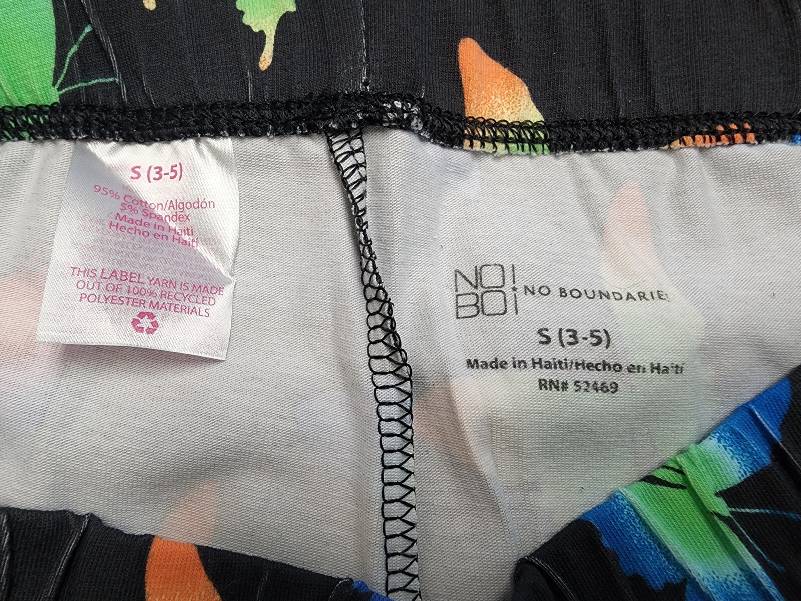 No Boundaries Womens Capri Legging Juniors Size S, M, L, XL, XXL, XXXL Butterfly