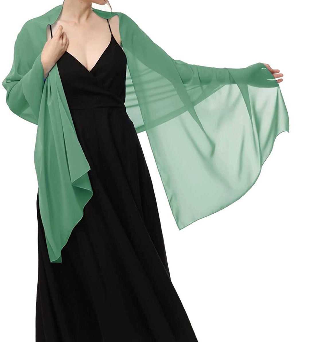 Chiffon Shawls Scarves Wraps for Bridal Wedding Party Evening Dress