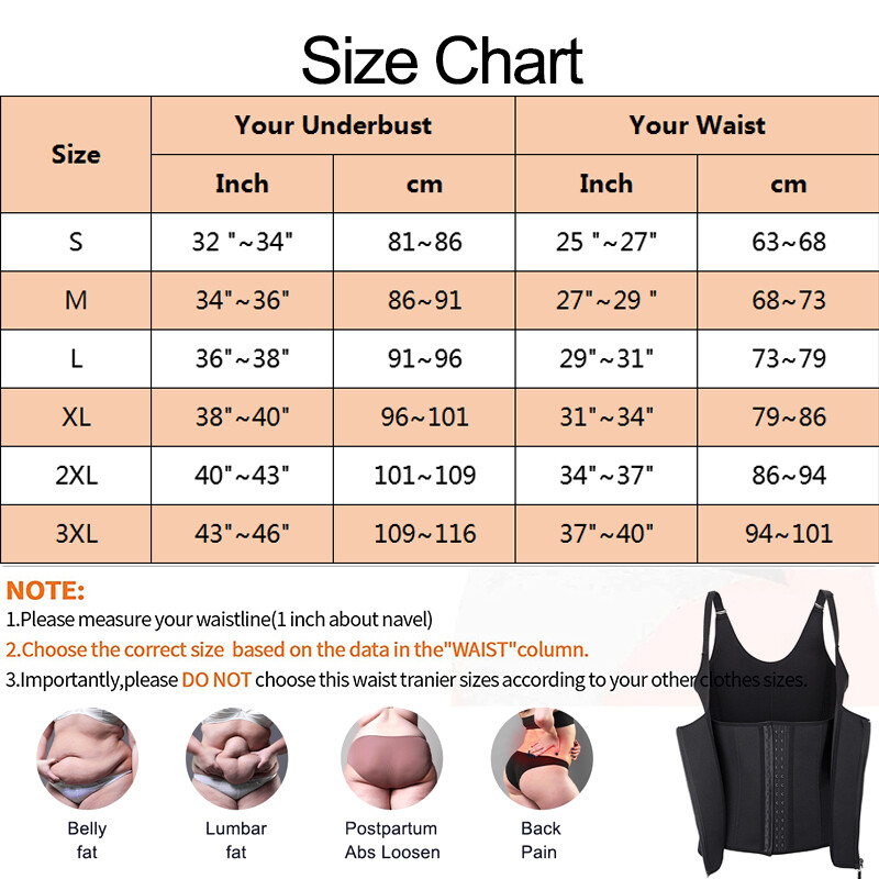 Fajas Reductoras Colombianas Body Shaper Waist Trainer Tummy Control Tank Top US