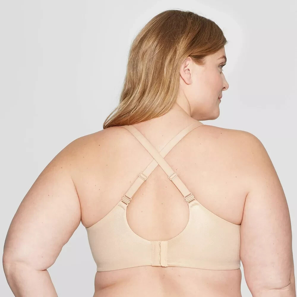 Auden Plus Size 46G Pearl Tan Underwire Full Coverage T-shirt Bra BRAND NEW