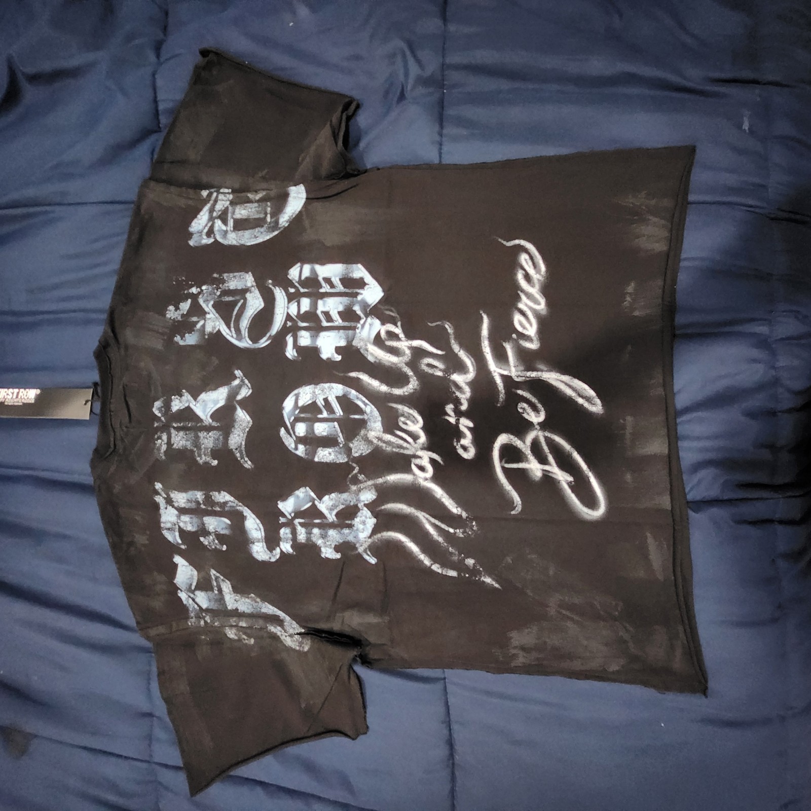 🔥 First Row “Wake Up and Be Fierce” Skull Flame Tee 🔥