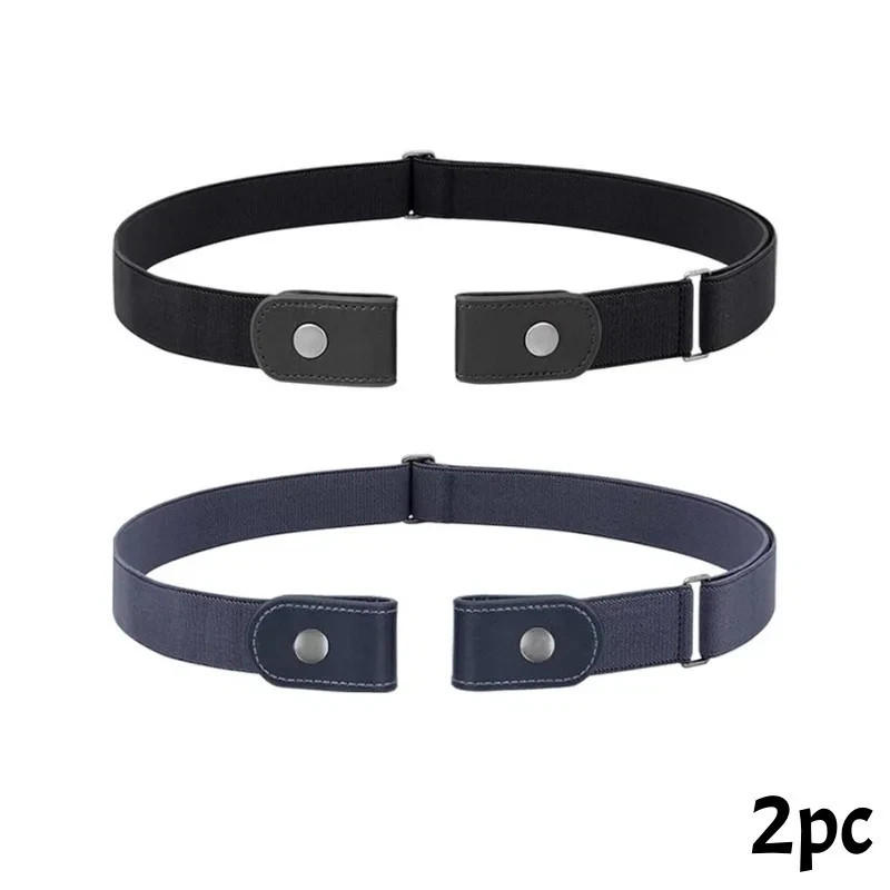 Men Women Buckle-free Elastic Invisible Waist Belt for Jeans No Bulge Hassle